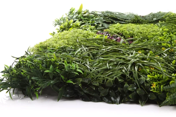 Sztuczna zielona ściana Premium 100x100 paprocie i mchy