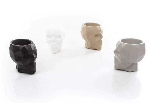 Skull czarna donica czaszka 34x44/42 Vondom