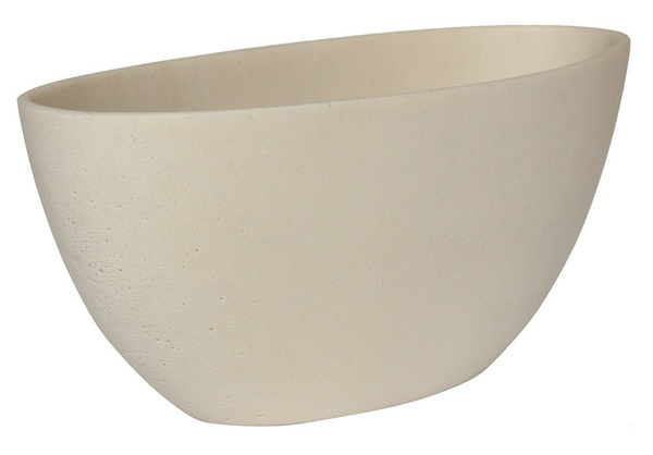 Dorant XS 32x13,5/12,5 cm doniczka owalna beżowa natural white