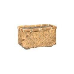 Nouri XS 40x20/21 prostokątna doniczka z bambusa i cementu