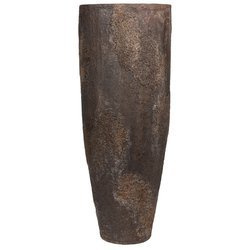 Dax XXL 46/118 wysoka naturalna brązowa donica ostryga / oyster