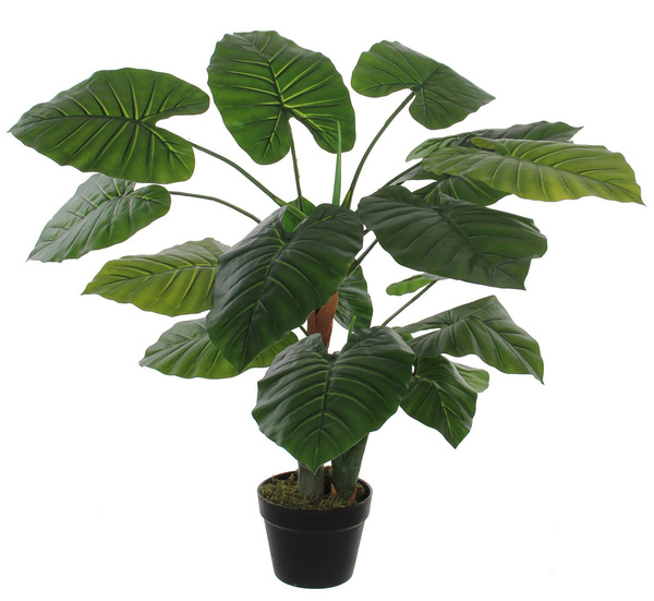 Sztuczna Kolokazja Taro 90 cm d60 cm duże liście