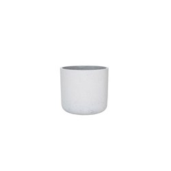 Charlie XXXS 8,5/7,5 biała doniczka kamienna na kaktusy
