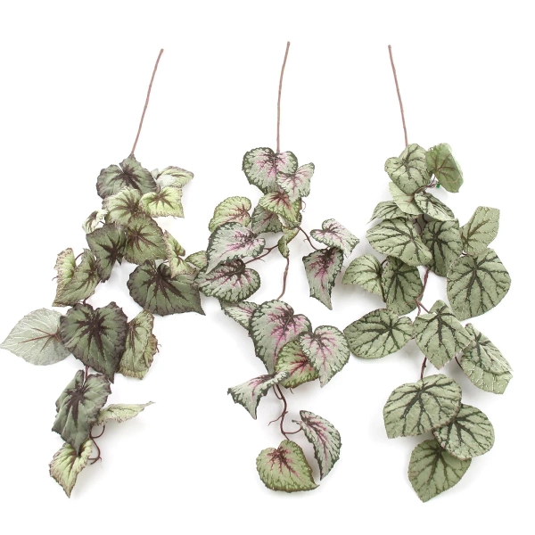 Sztuczna Begonia szara wisząca 110 cm