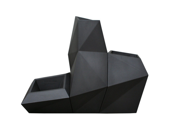 FAZ VONDOM 66x55/70 wysoka donica designerska antracytowa