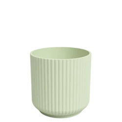 Luna 15/14 osłonka w prążki walec delikatna zieleń ceramiczna