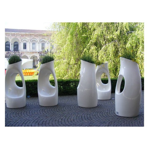 HOLLY ALL 89x92/200 donica siedzisko biała design Phillipe Starck