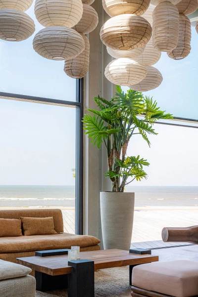 Dax XL 47/99,5 wysoka donicza beżowa beige washed