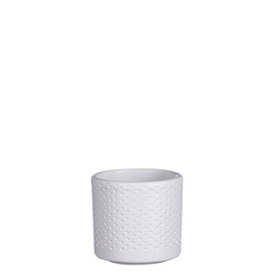 Era 7/7 osłonka ceramiczna biała wytłaczana