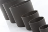 ERA 17/14 doniczka ceramiczna cylinder szara ciemna