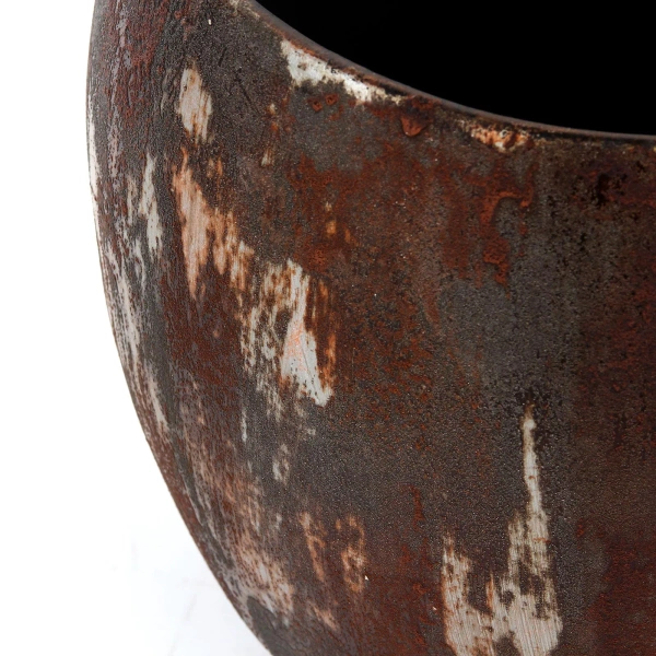 Roel 37/35 ceramiczna donica rdzawa