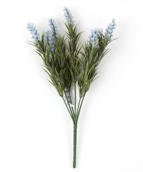 Sztuczna Lawenda 33 cm 7 pędów błękitna