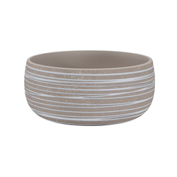 DORIS Bowl 29/14 ceramiczna misa w paski beżowa