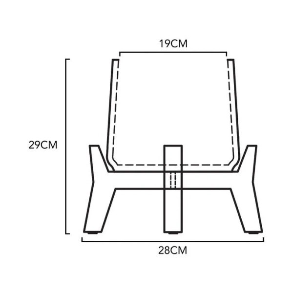 Patt XL 28/29 szara osłonka na niskich nóżkach