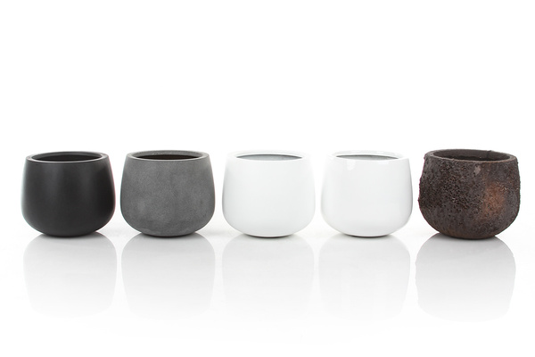 Kevan M 25/21 doniczka kamienna szara