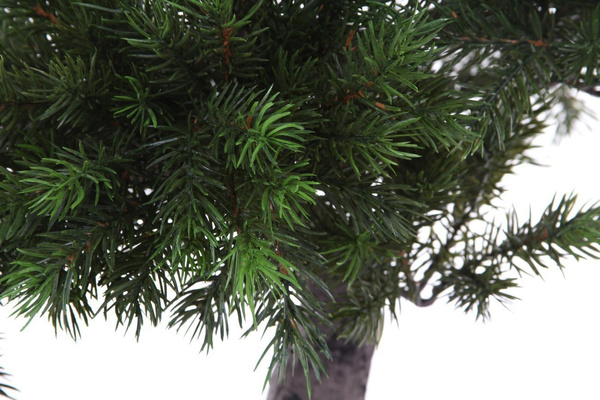 Sztuczne drzewko Bonsai Sosna Pinia 48 cm w brązowej ceramicznej doniczce