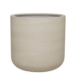 Jumbo Charlie S 73/69 duża beżowa donica cylindryczna kamienna
