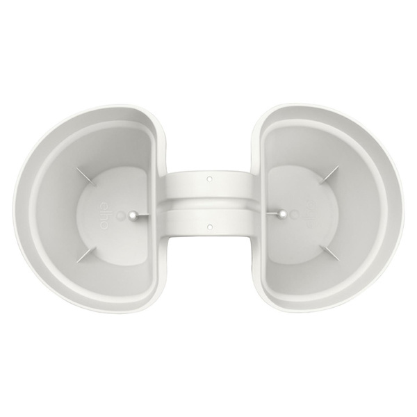 Vibia Flower Twin 21 doniczka dwustronna balkonowa biała silky white