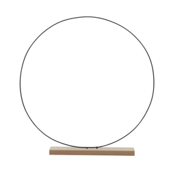 Podpórka na roślin koło na drewnie 40 cm bez poprzeczki