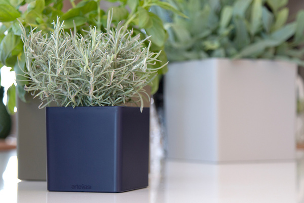 OSLO 11x11/11 doniczka kwadratowa kubik szara