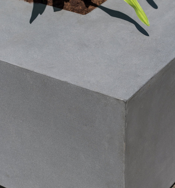 Jort Seating S 100x40/45 szara donica siedzisko prostokątna