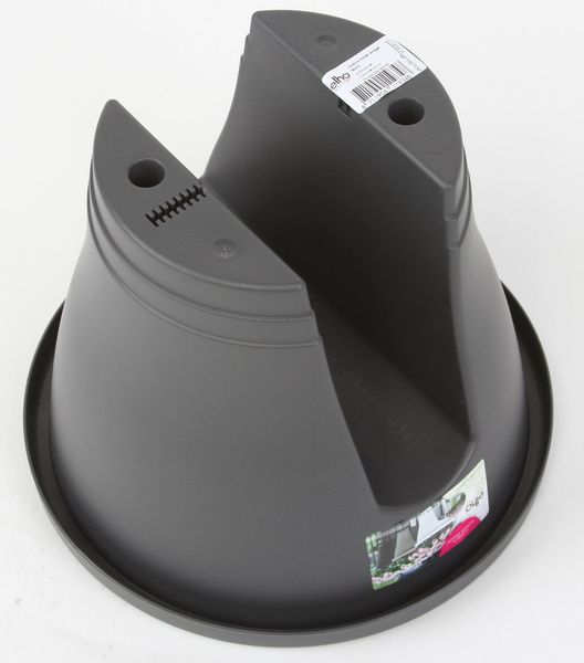 Corsica Flower Bridge 30 biała doniczka balkonowa na balustradę