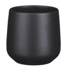 AMBER 8/7 cm ciemnoszara doniczka ceramiczna