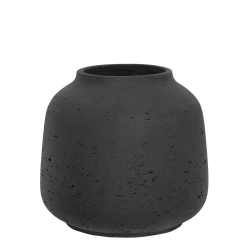 Jabari L 17/16 antracytowy rustykalny wazon z kamienia