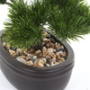 Sztuczne drzewko Bonsai Pinia Sosna 32 cm w brązowej doniczce