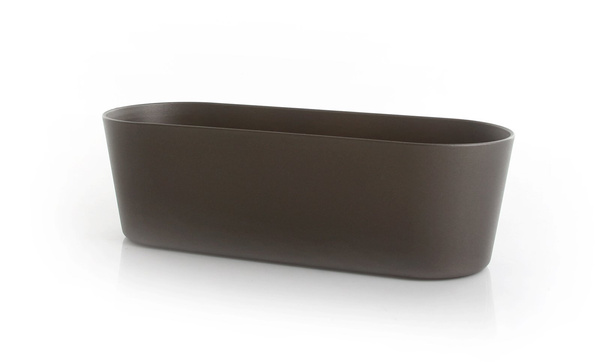 Flori 27x10/8 cm osłonka na parapet podłużna antracytowa