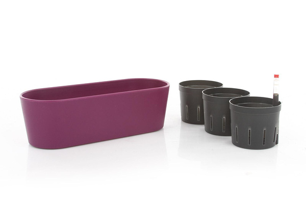 Zestaw do hydroponiki 9/7 osłonka podłużna Flori 27x10/8 lila fiolet