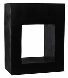 Hole In One 80x50/100 czarna donica prostokątna z dziurą