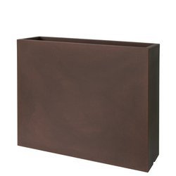 KUBE CASETTA HIGH SLIM 80x25/70 donica prostokątna wysoka brązowa rust