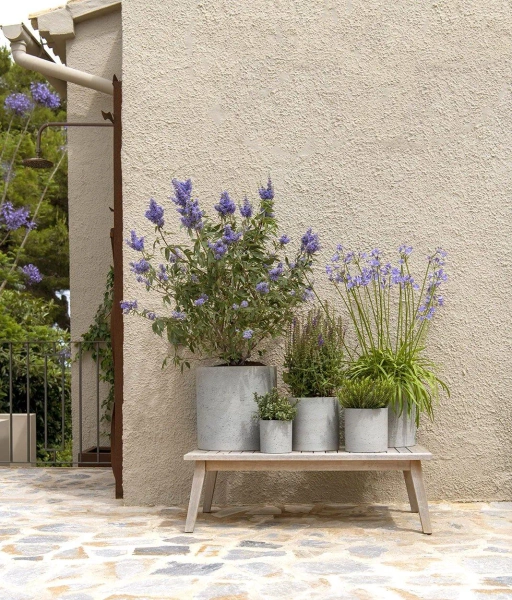 Max M 40/40 czarna donica kamienna black washed