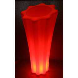 MARGHERITA 70/140 donica podświetlana pomarańczowa na zewnątrz