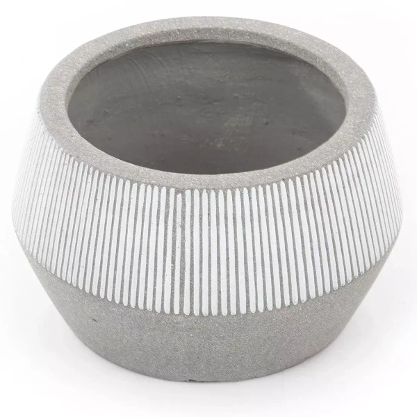 Harley Low S 36/21 niska donica kamienna szara w białe paski