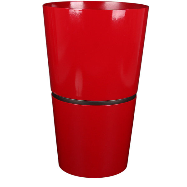 FLORI DUO 42 cm donica okrągła czerwona połysk