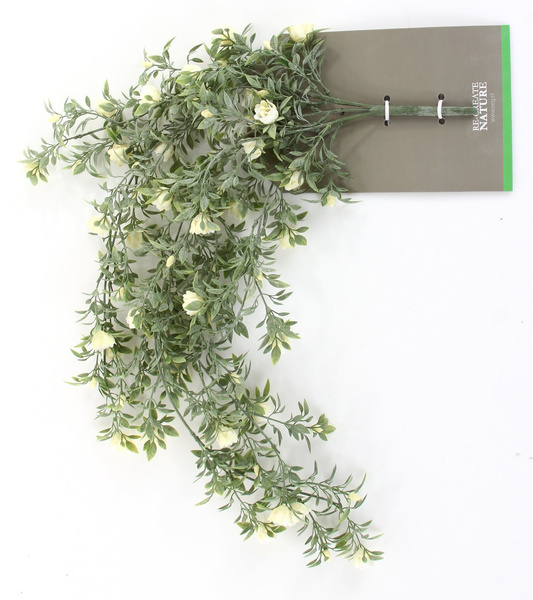 Sztuczna Róża pnącze 75 cm kwiaty kremowe