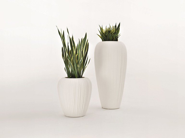 SKIN S 60 donica prążkowana designerska czerwona