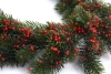 Sztuczna Jodła z jagodami girlanda długa 192 cm