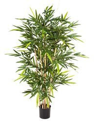 Sztuczny bambus 150 cm Tuft 832 liście naturalne łodygi bambusa