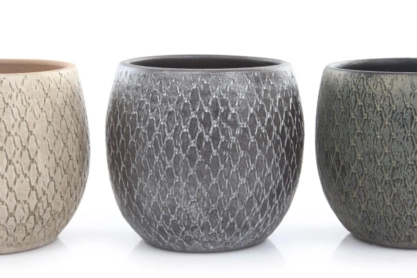 Madeira 32/32 duża srebrno-szaro-brązowa osłonka ceramiczna kula