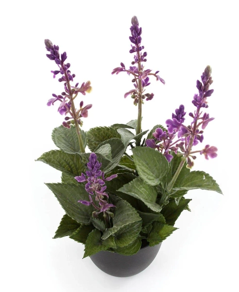 Sztuczna szałwia fioletowa 28 cm w doniczce