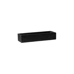 BALCONY SLIM LOW S 50x15/9 prostokątna doniczka czarna na parapet