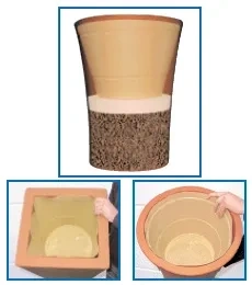 Duży wkład wodoszczelny do donicy elastyczny PP 80/60 cm