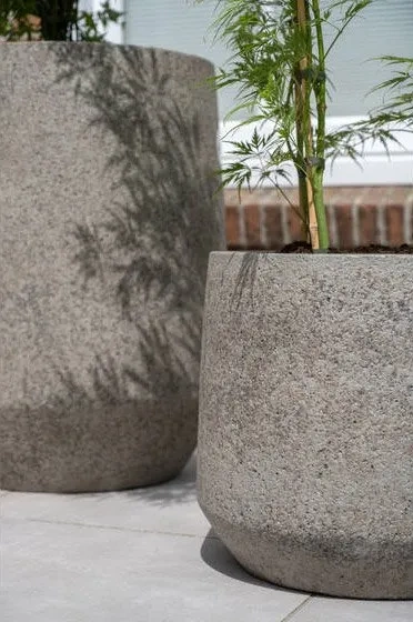 Harith S 31,5/28 szarobrązowa donica dioryt