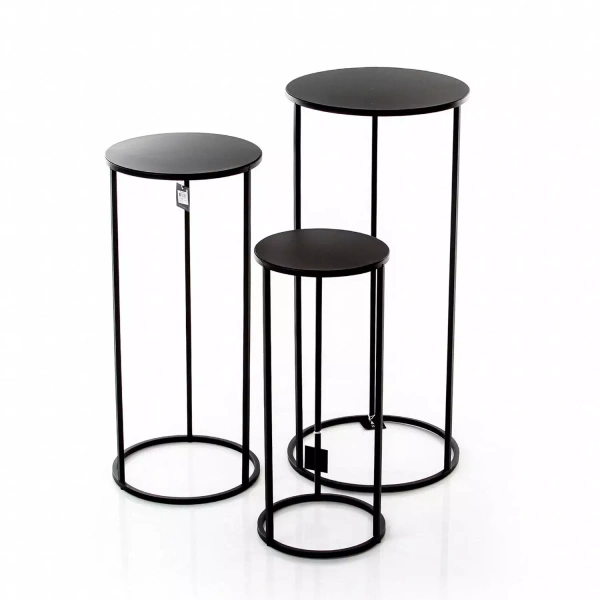 Kwietnik czarny Quinty 22/50 cm