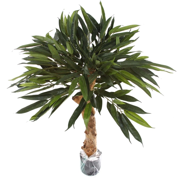 Sztuczny Fikus Longifolia 90 cm na drewnianym pniu deluxe