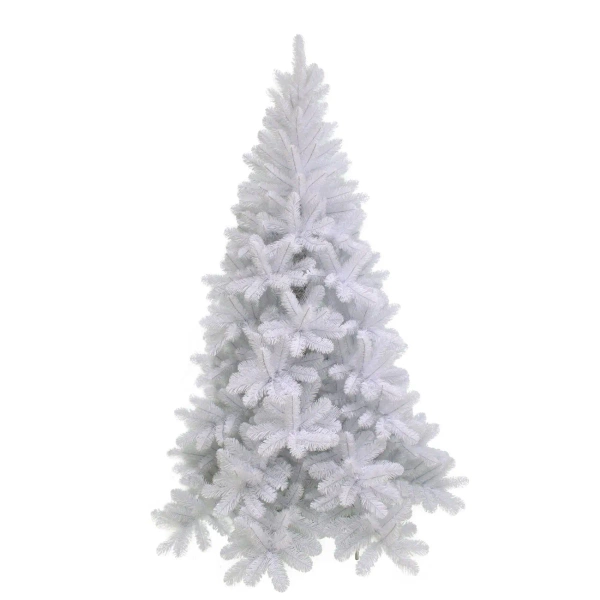 Sztuczna choinka świąteczna Tuscan 185 cm biała trudnopalna