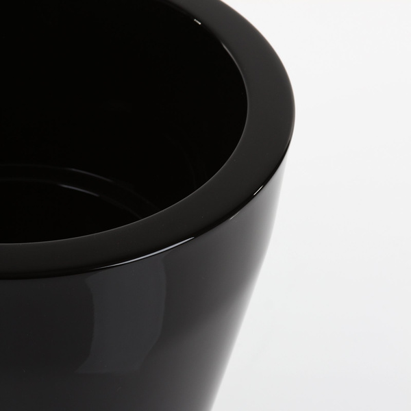 NISCAL 37/34 donica okrągła lakierowana czarna